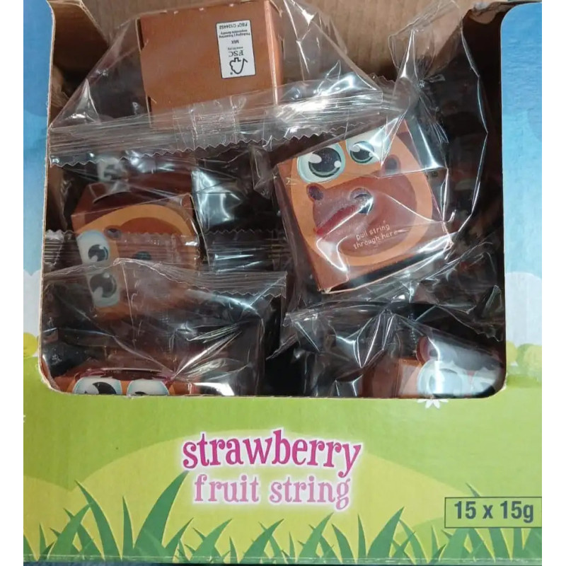 Farmworld Strawberry Fruit Strings Box – 15 x 15g Healthy Snacks SA