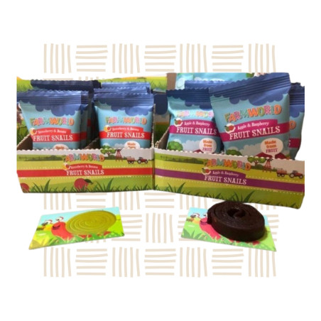 Farmworld Raspberry Fruit Snails Box – 20 x 14g Healthy Snacks SA