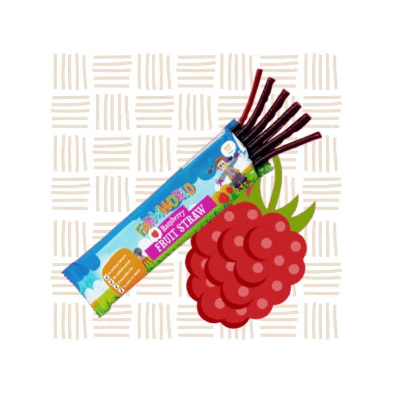 Farmworld Raspberry Fruit Straw 16g – Healthy Snack South Africa