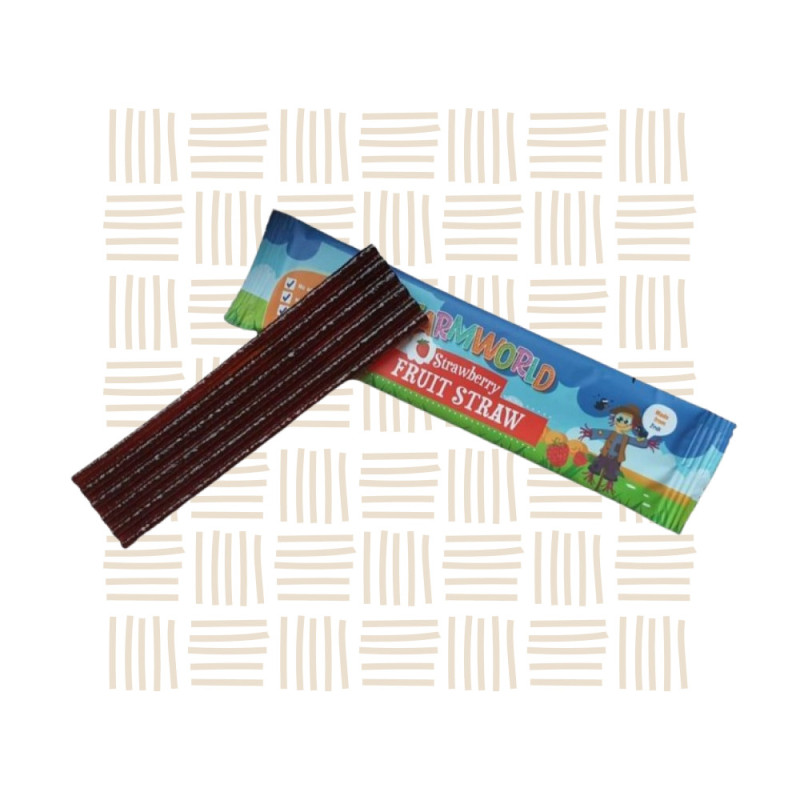 Farmworld Strawberry Fruit Straw 16g – Plant-Based Snack South Africa