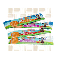 Farmworld Raspberry Fruit Straws Box – 24 x 16g Vegan Snacks SA