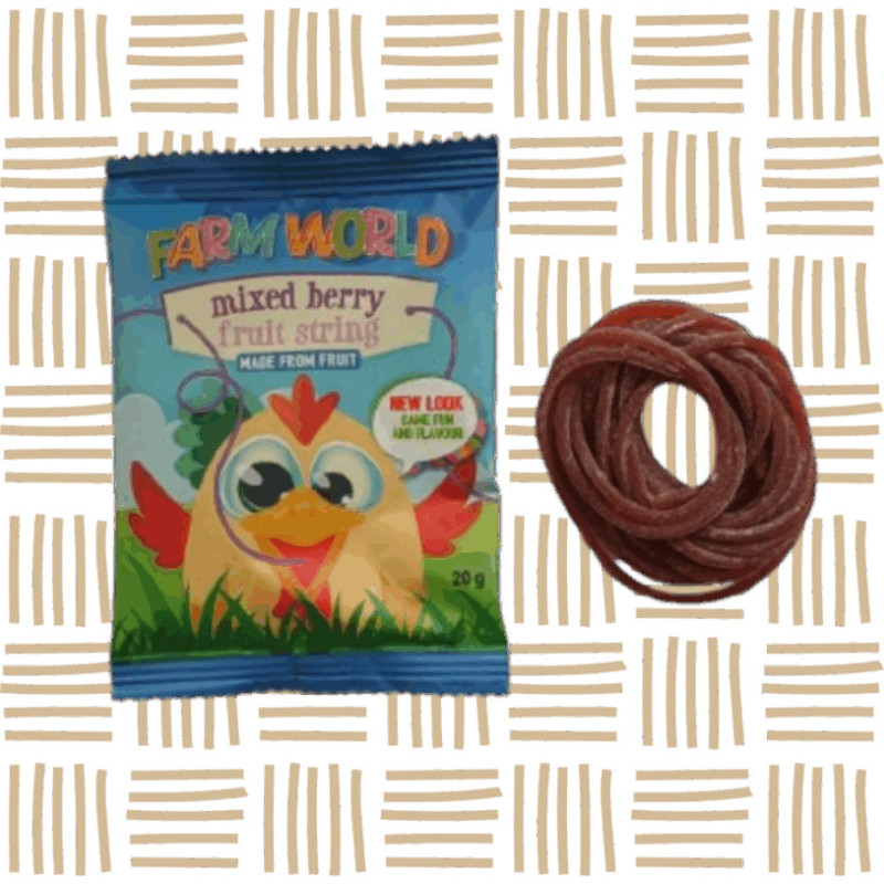 Farmworld Single String Mixed Berry 20g | Healthy School Snack South Africa