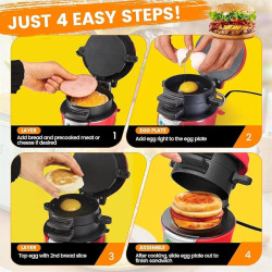 600W Burger & Panini Sandwich Maker | Buy Online SA