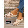 Ladies Slip-On Sandals Cream Beige, Black | Casual Shoes Online SA