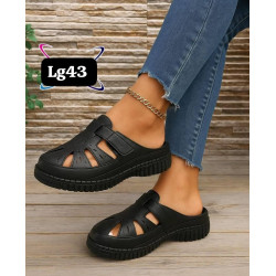 Ladies Slip-On Sandals Cream Beige, Black | Casual Shoes Online SA