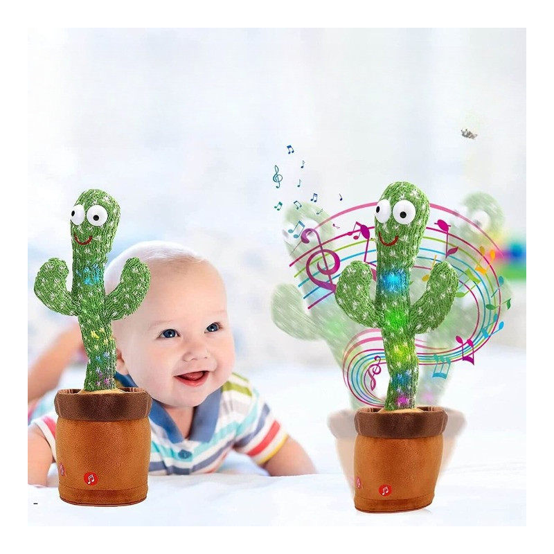 Dancing Cactus Interactive Toy | Singing & Mimicking Baby Toy | Rechargeable