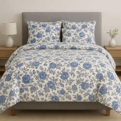 King Summer Comforter Set | 5-Piece Lightweight Bedding | Polycotton