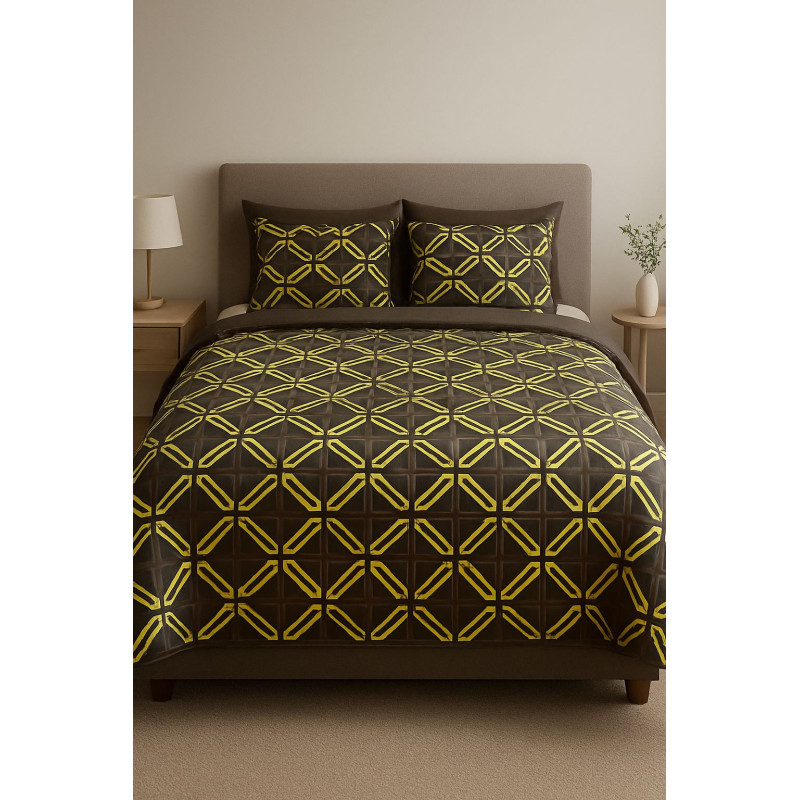 King Summer Comforter Set | 5-Piece Lightweight Bedding | Polycotton