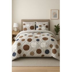 King Summer Comforter Set | 5-Piece Lightweight Bedding | Polycotton