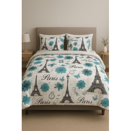 King Summer Comforter Set | 5-Piece Lightweight Bedding | Polycotton