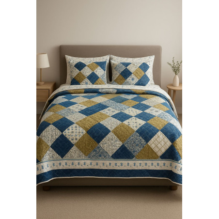 King Summer Comforter Set | 5-Piece Lightweight Bedding | Polycotton