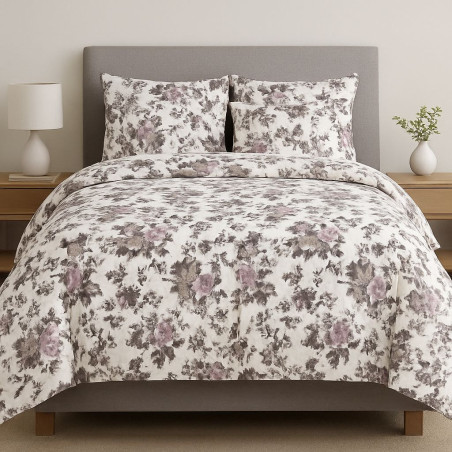 King Summer Comforter Set | 5-Piece Lightweight Bedding | Polycotton