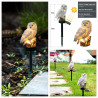Solar Owl LED Garden Light | Waterproof Outdoor Décor