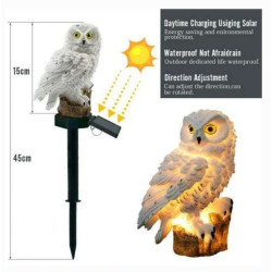 Solar Owl LED Garden Light | Waterproof Outdoor Décor
